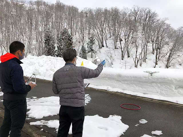 新潟湯沢校　屋外飛行訓練