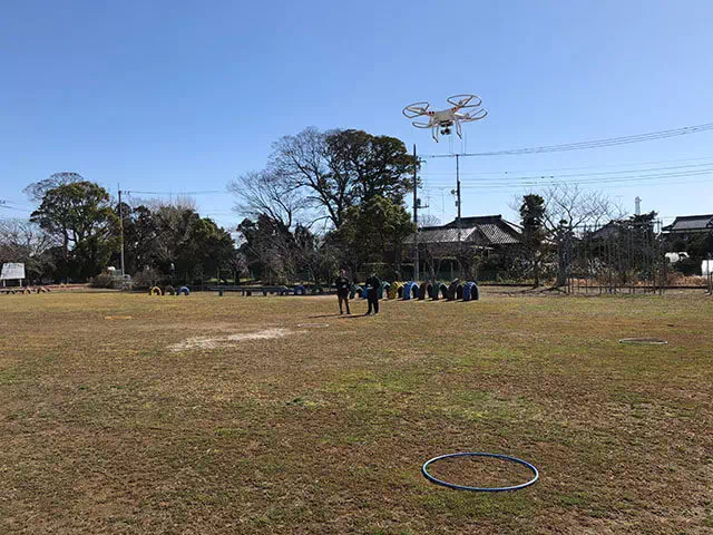 茨城河内校　屋外飛行訓練